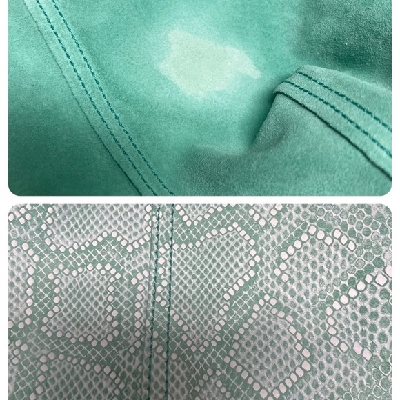 Tiffany & Co. Reversible Snakeskin Print Suede Tote - Picture 11 of 12